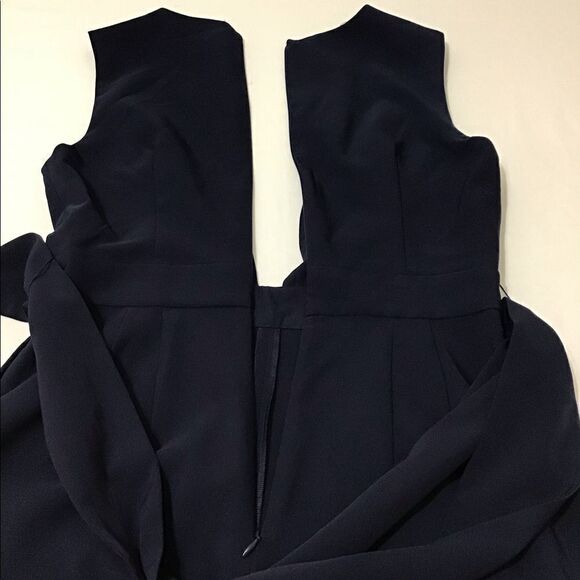 Finders Keepers Blue Essie Sleeveless Belted Wide Leg Pantsuit New Size Large - Picture 13 of 16